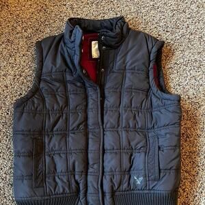 American Eagle puffer vest, Black, size L women’s